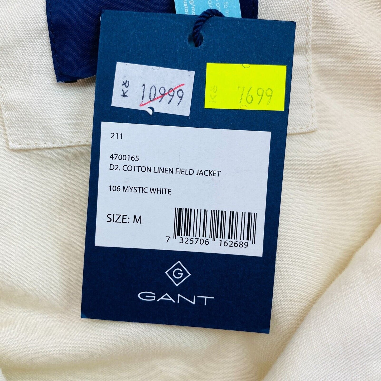 GANT Beige Cotton Linen Field Jacket Size M