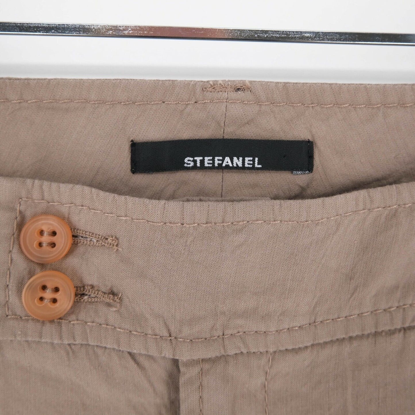 STEFANEL Brown Flared Wide Legs Pants Trousers Size EU 40 UK 12 US 10