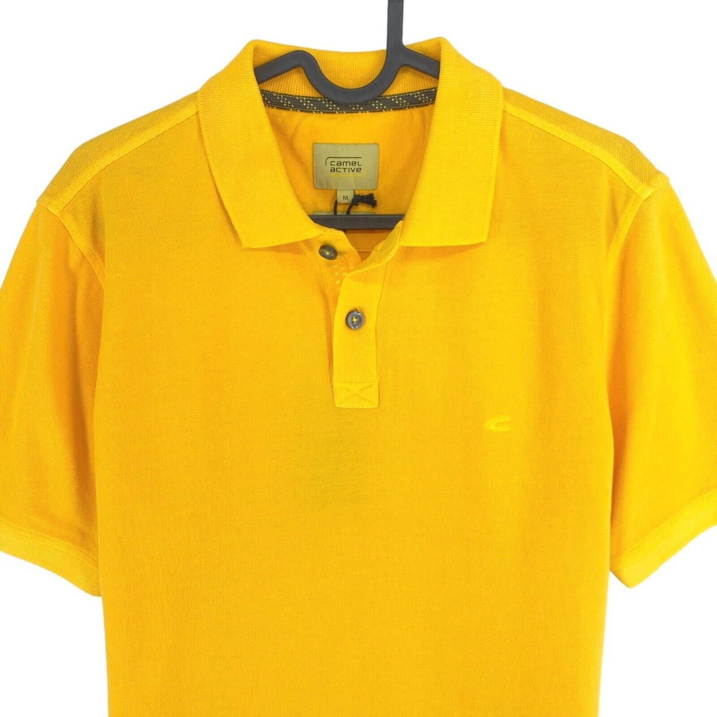 Camel Active Yellow Pique Polo Shirt Size M