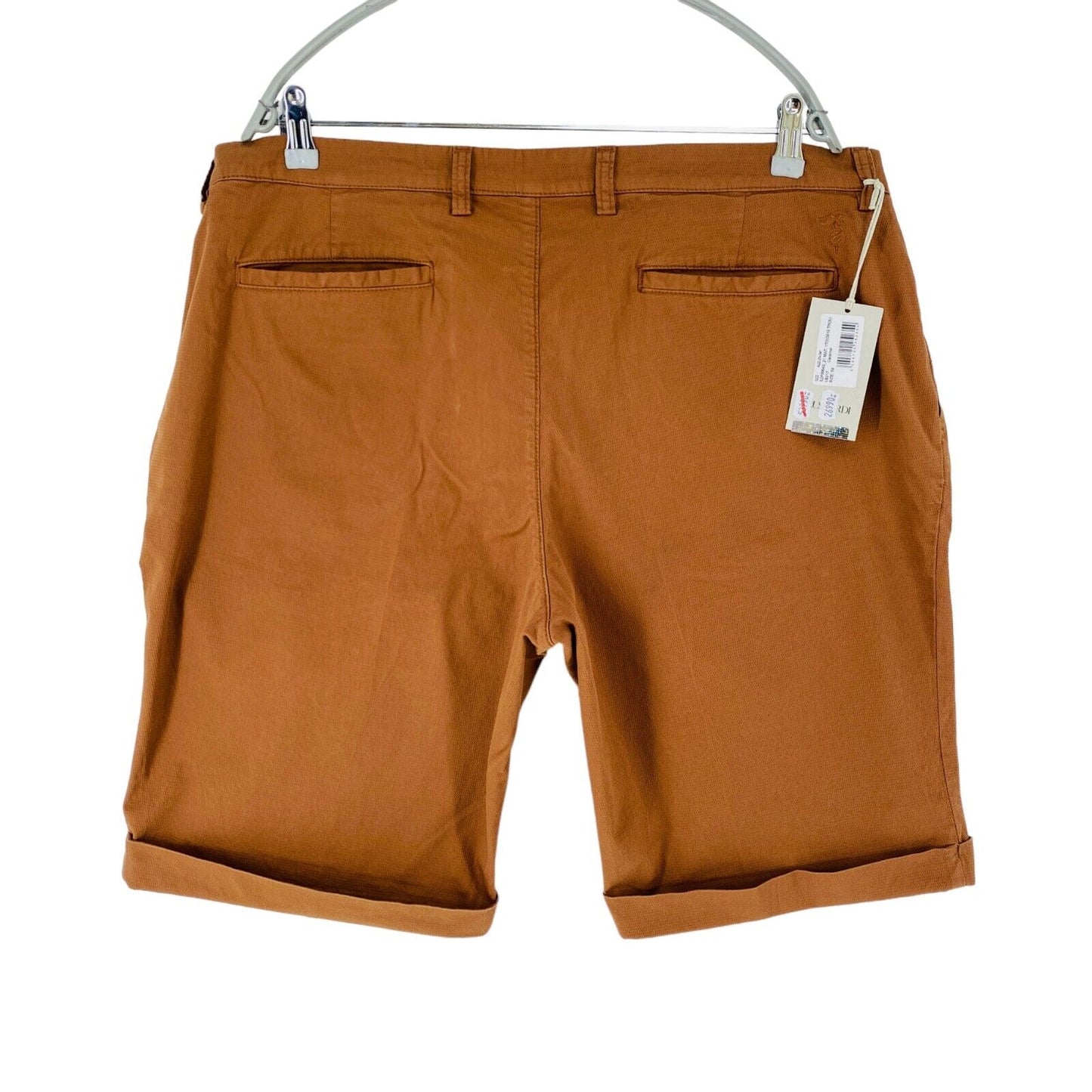 TRUSSARDI Mens Brown Regular Fit Chino Shorts Size EUR 58 W42