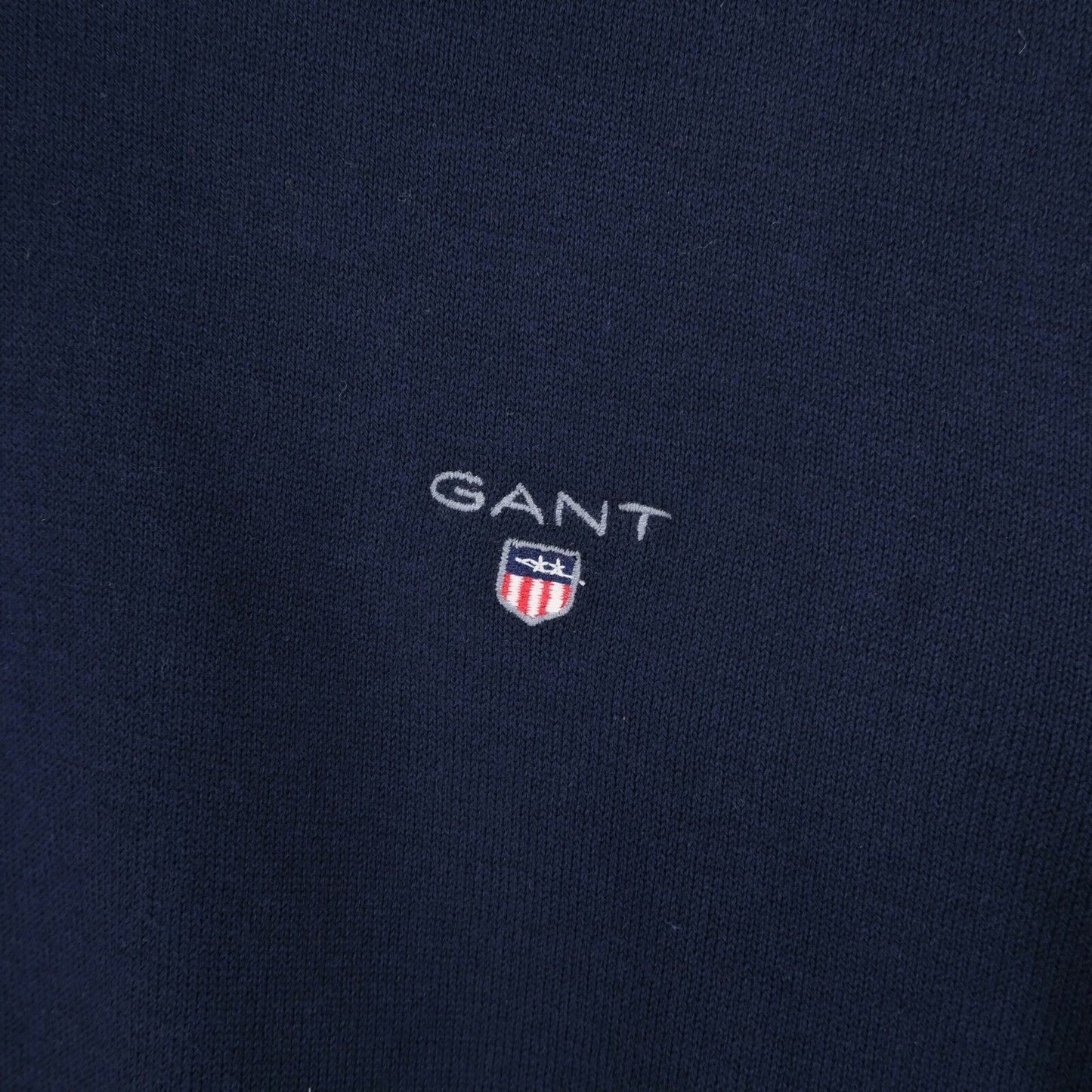 GANT Bleu Marine 100% Coton Crew Neck Jumper Pull Taille XL