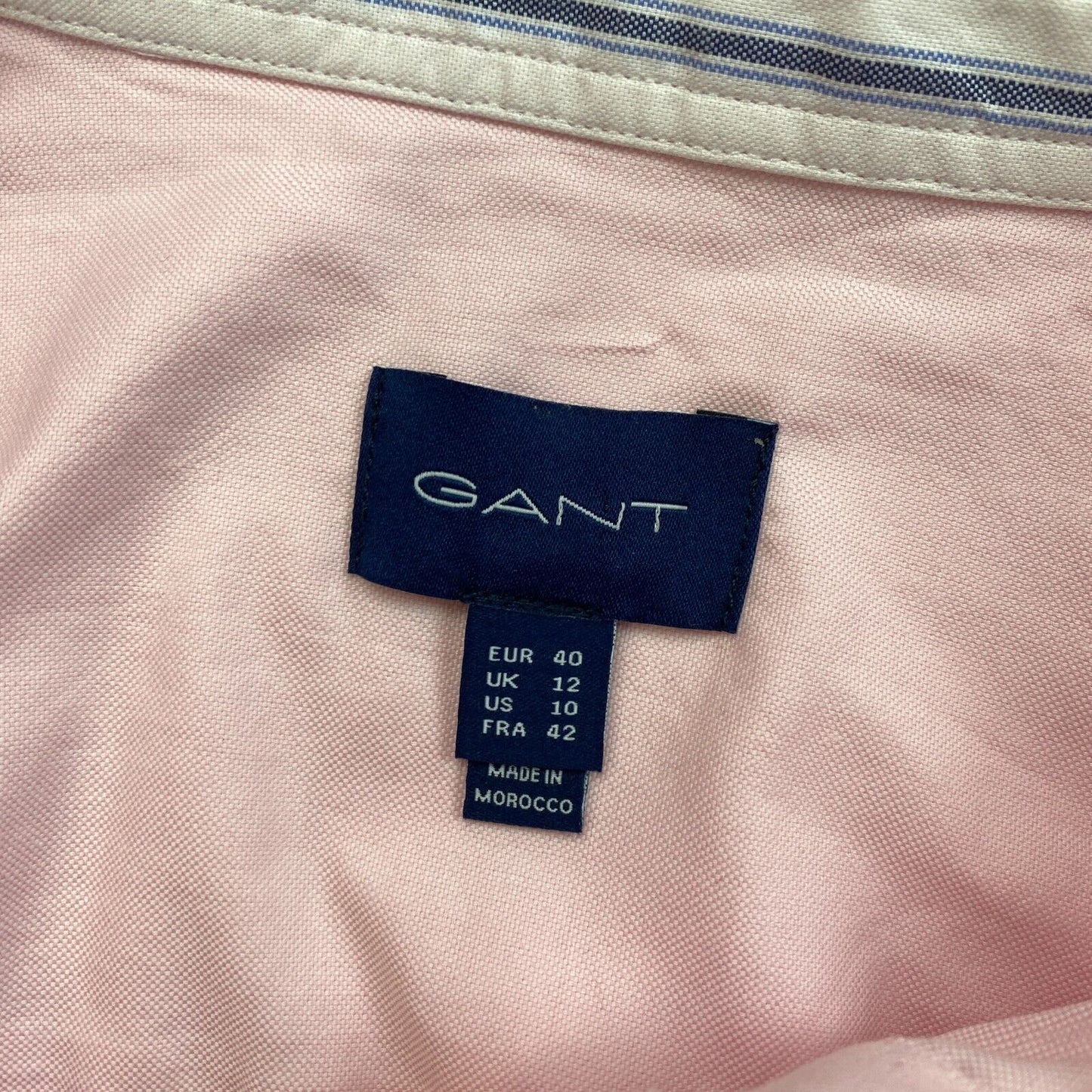 GANT Pink Stretch Oxford Solid Shirt Size EU 40 UK 12 US 10