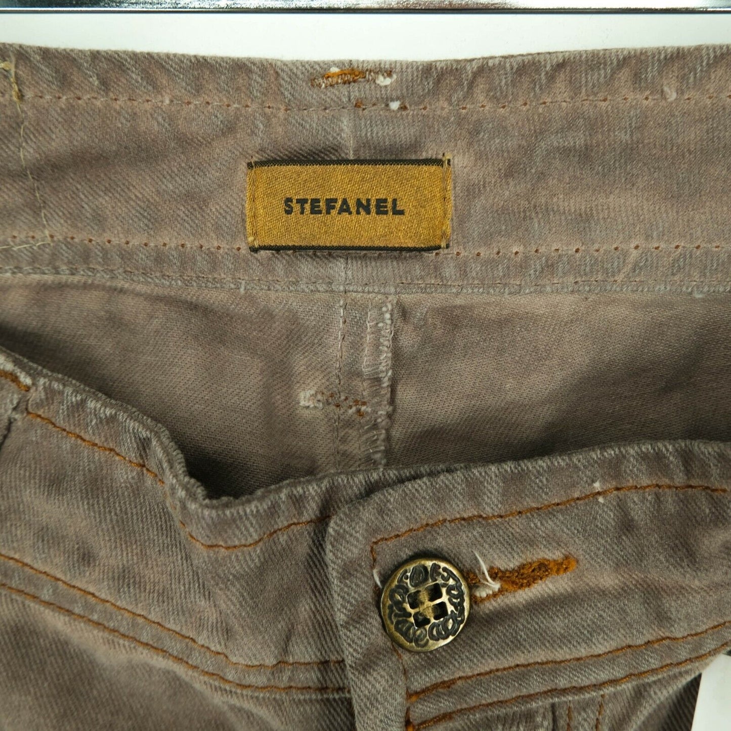 UVP €114 STEFANEL Hellbraune Caprihose Hose Größe EUR 38 UK 8 US 6