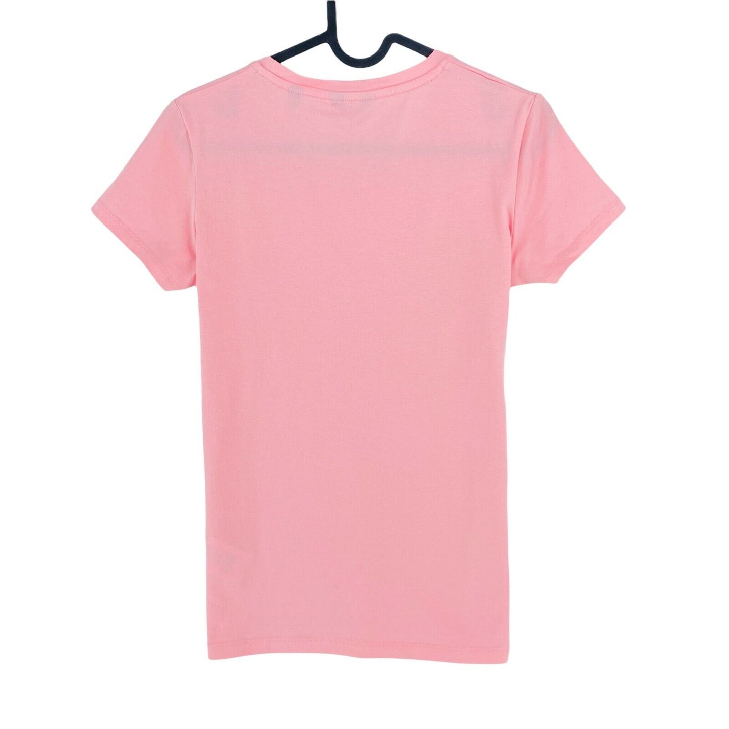 GANT T-Shirt mit Rundhalsausschnitt und kurzen Ärmeln, Rosa, Größe XS