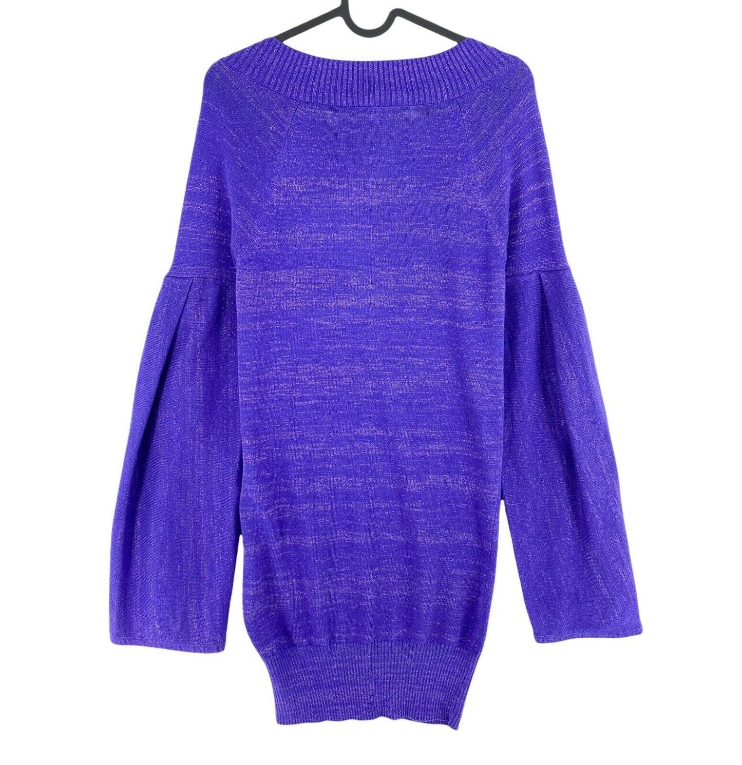 JLO By Jennifer Lopez Purple V Neck Long Sweater Jumper Size S