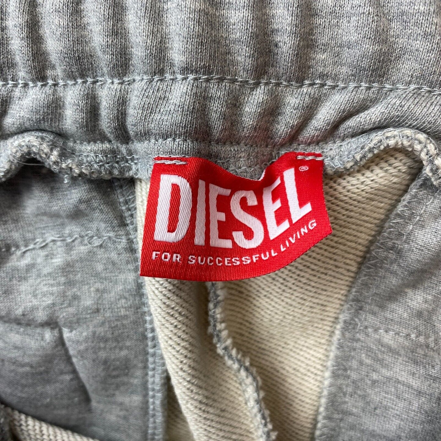 Diesel TARY Grey Regular Fit Sweatpants Trousers Size XL