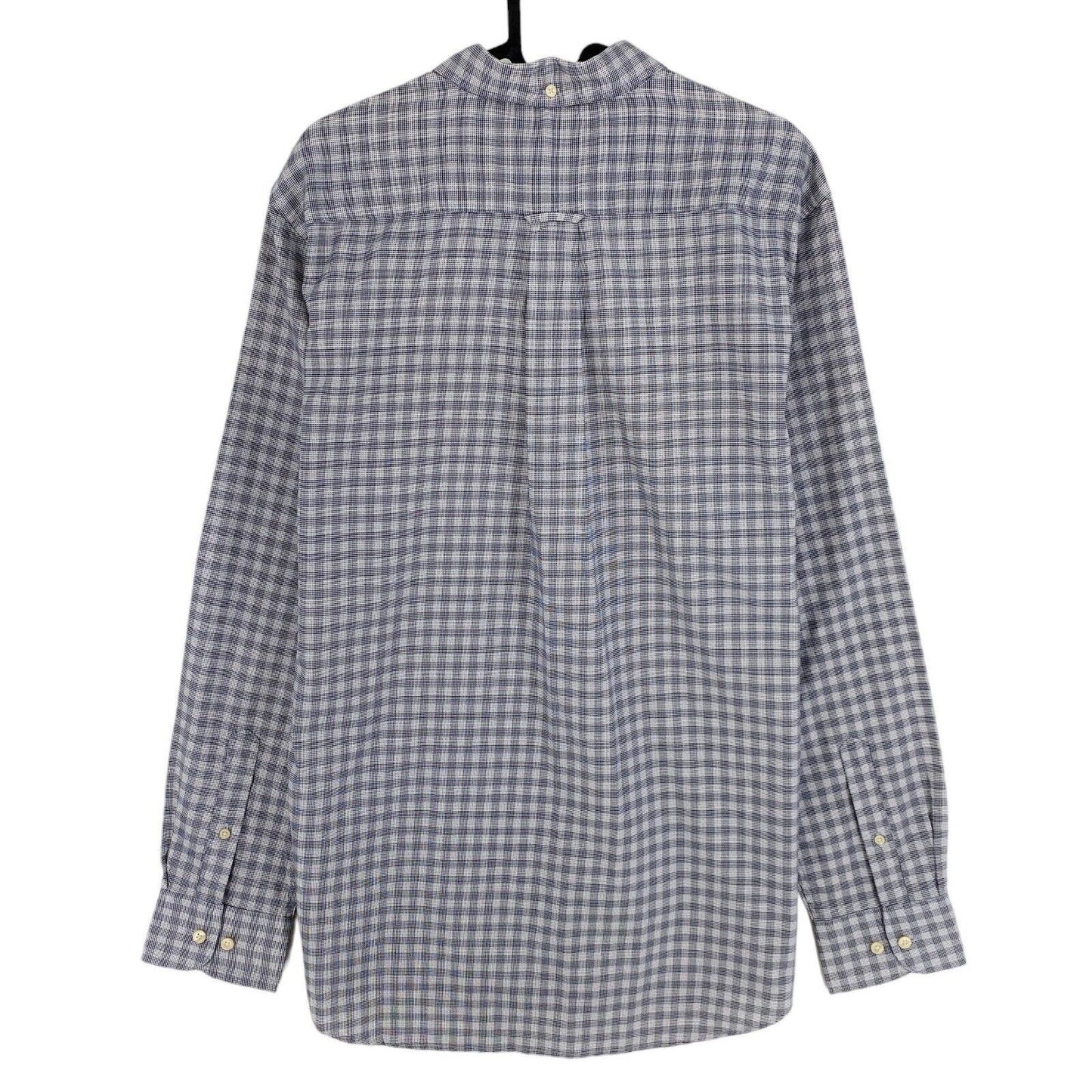 GANT White Gingham Dot Print Pro Regular Fit Shirt Size M 39/40 15.75