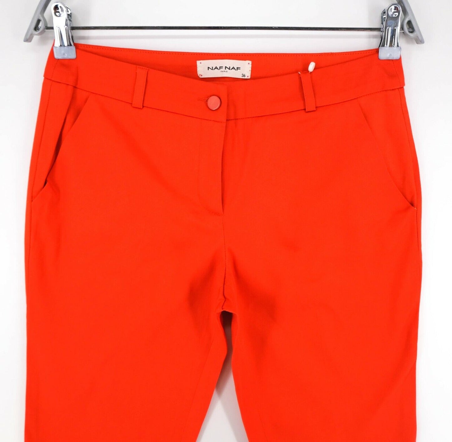 NAF NAF Orange Cropped Chino Pants Trousers Size 36