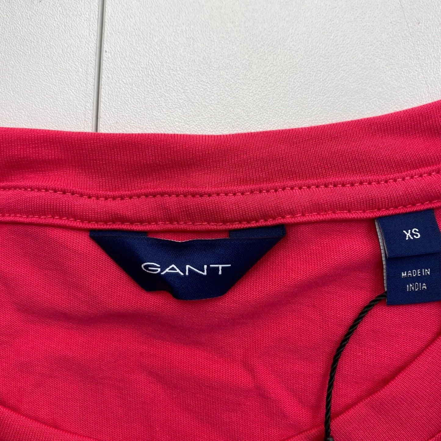 GANT Women Pink Original Crew Neck Short Sleeves T Shirt Size XS