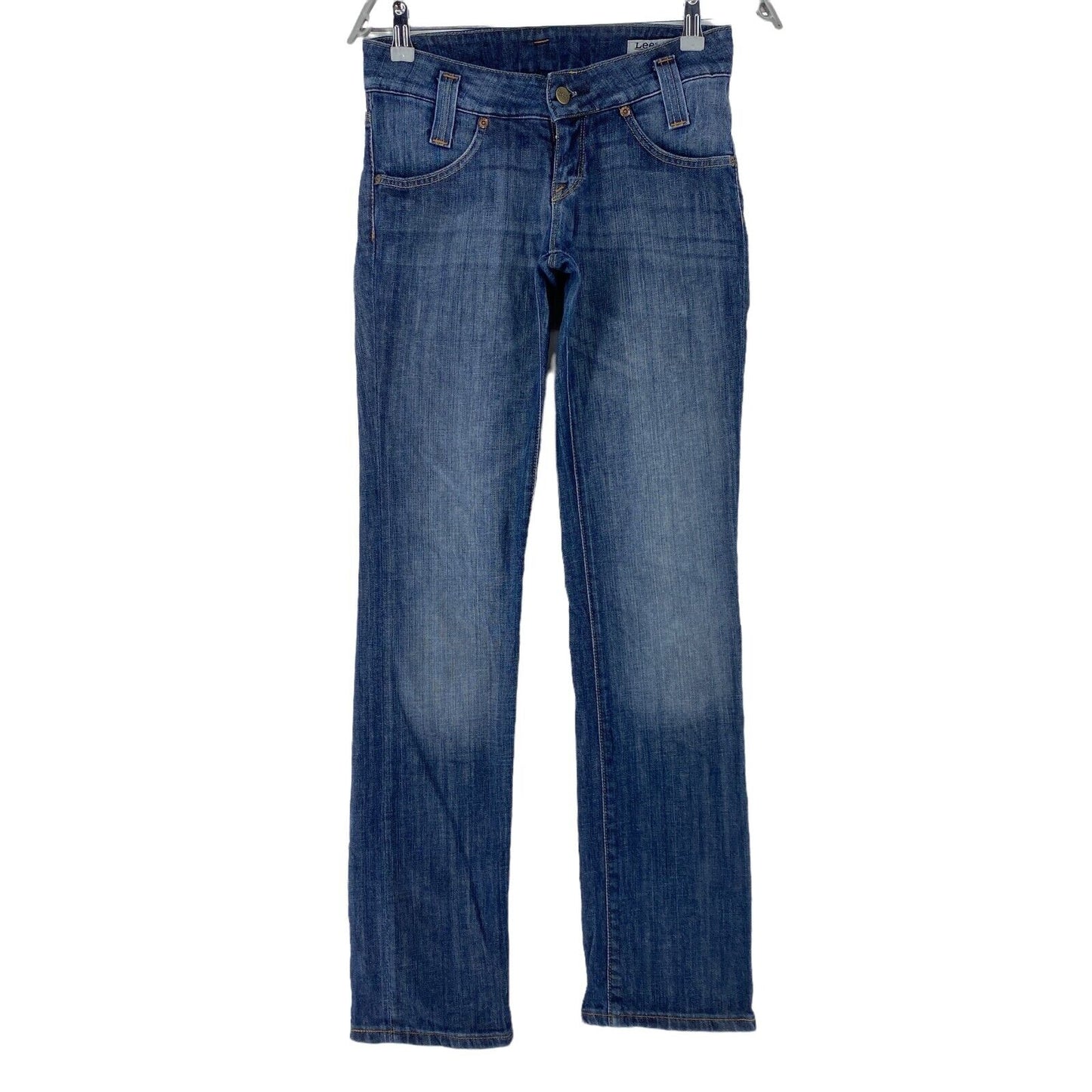 Lee LEOLA Damen Jeans in normaler gerader Passform, Blau, W26 L33