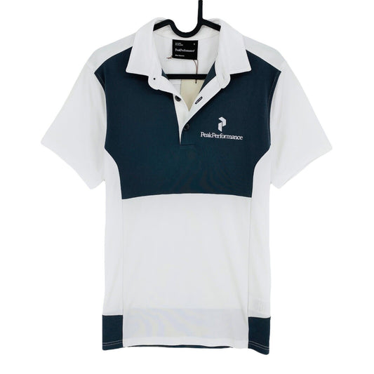 Peak Performance White Graphic Tour Polo Shirt Size S