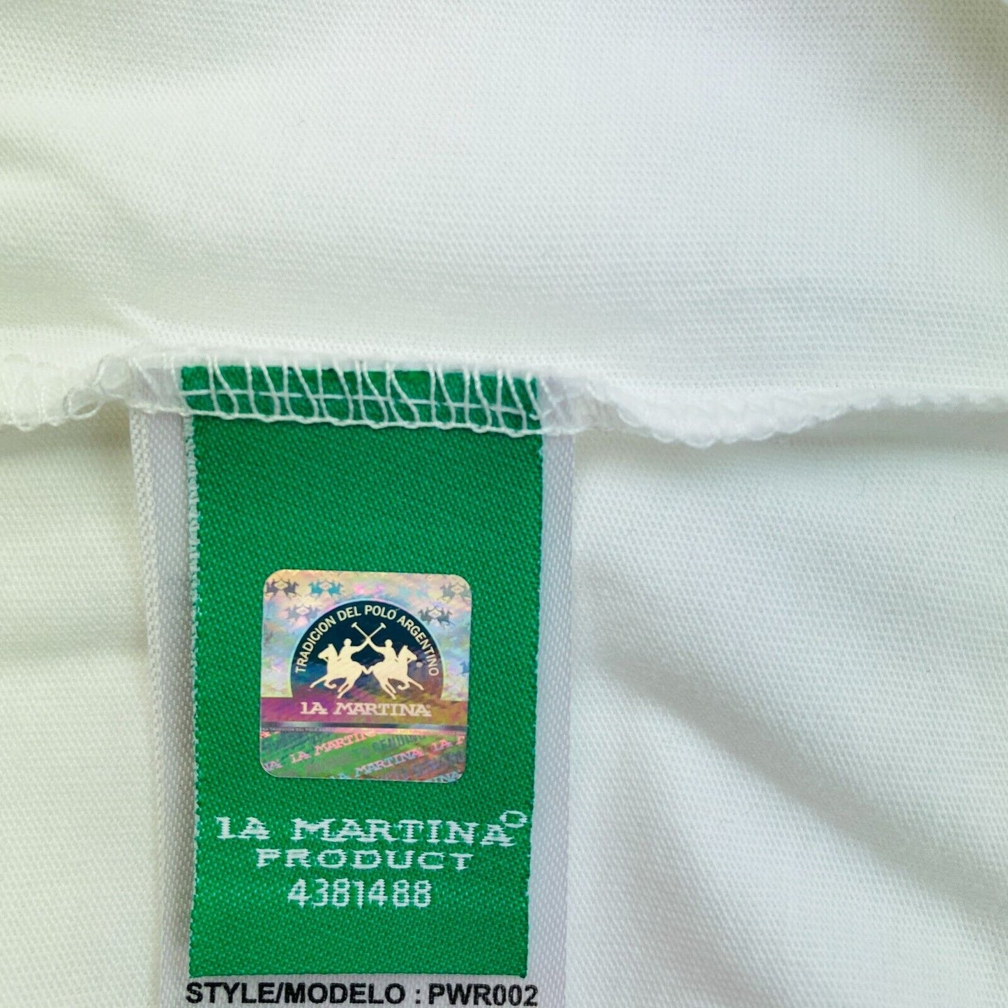 LA MARTINA White Cotton Jersey Crew Neck T Shirt Size 3 / M