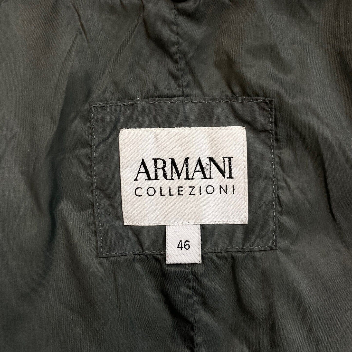 ARMANI COLLEZIONI Gris Down Puffer Coat Veste Taille 46 EU 40 UK 12 US 10