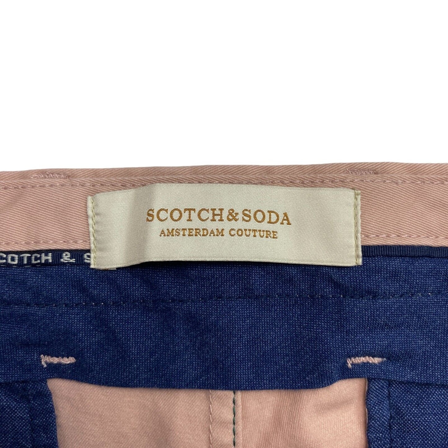 Scotch & Soda Pink Regular Straight Fit Chino Pants Trousers Size W32 L32