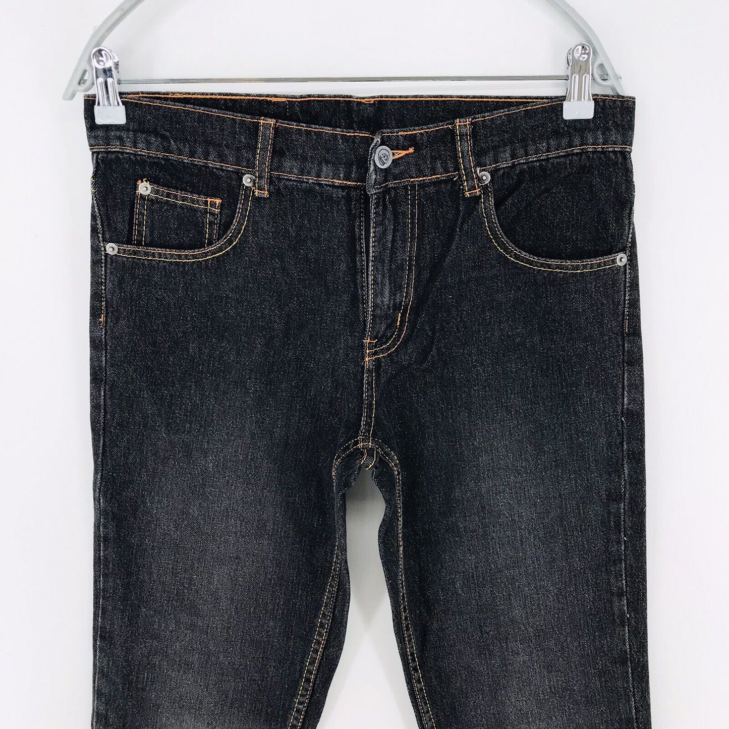 CHEAP MONDAY AUTOBAHN Damen Jeans, gerade Passform, schwarz, Größe W28 L34