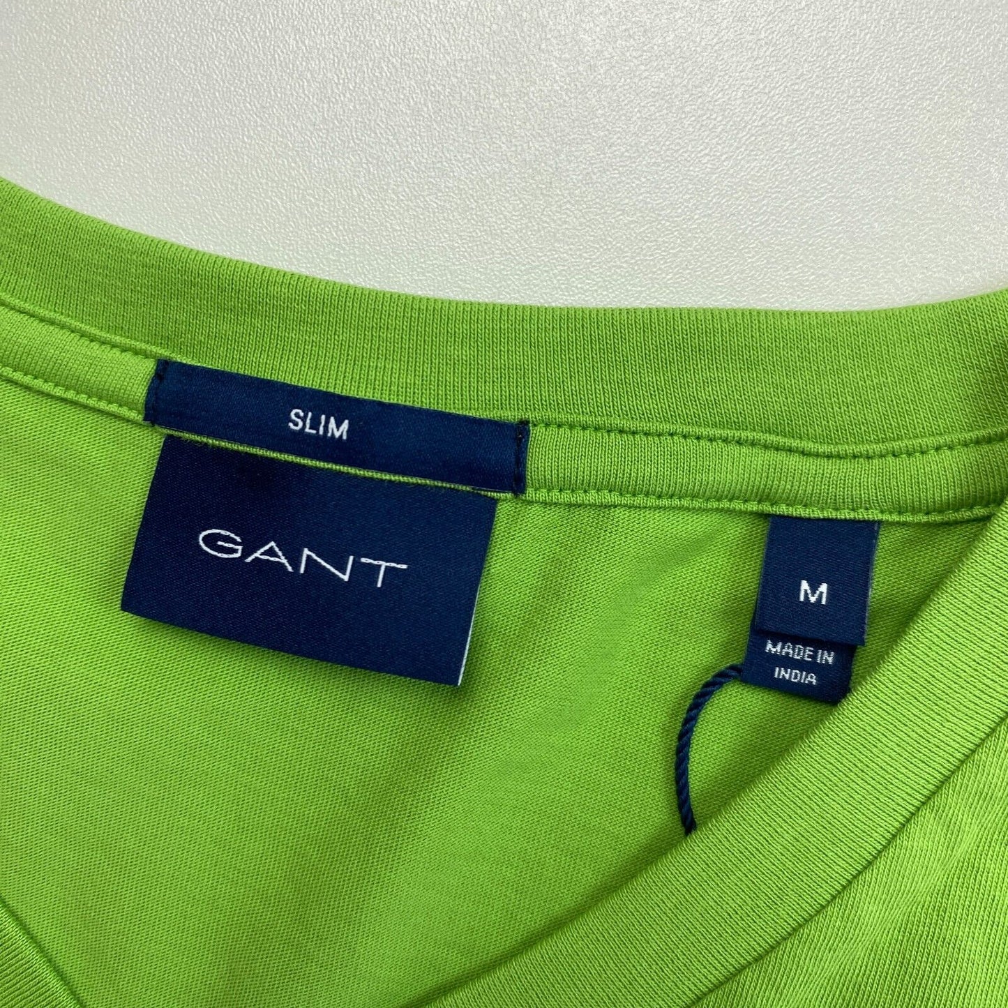 GANT Green Slim Fit V Neck T-Shirt Size M