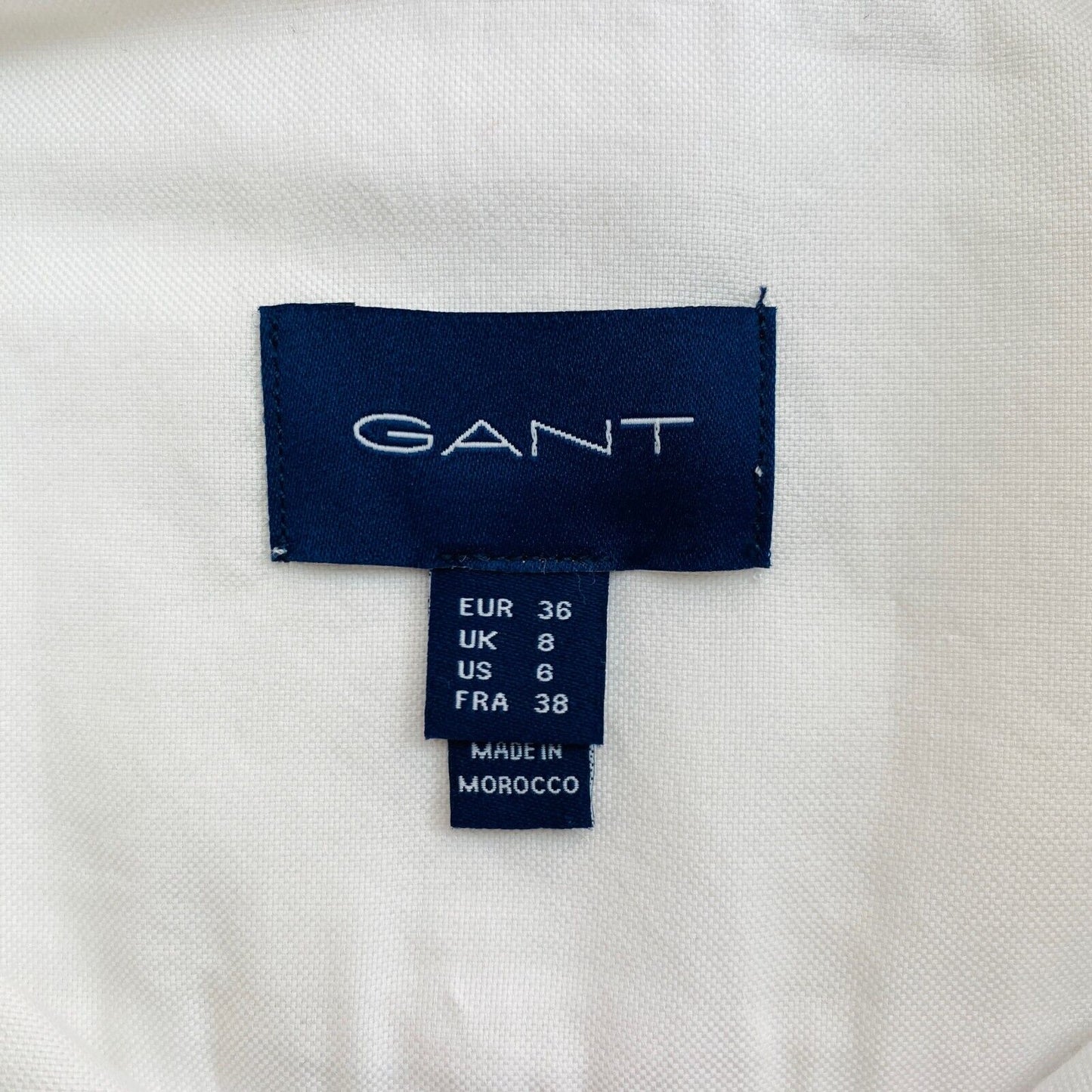 GANT White Oxford Slim Shirt Size EU 36 UK 8 US 6