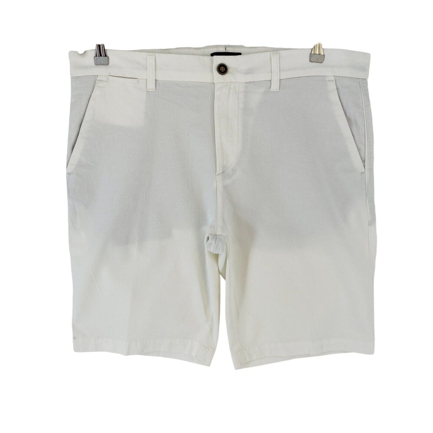 Harmont & Blaine Mens White Slim Narrow Fit Chino Shorts Size EU 52 W38