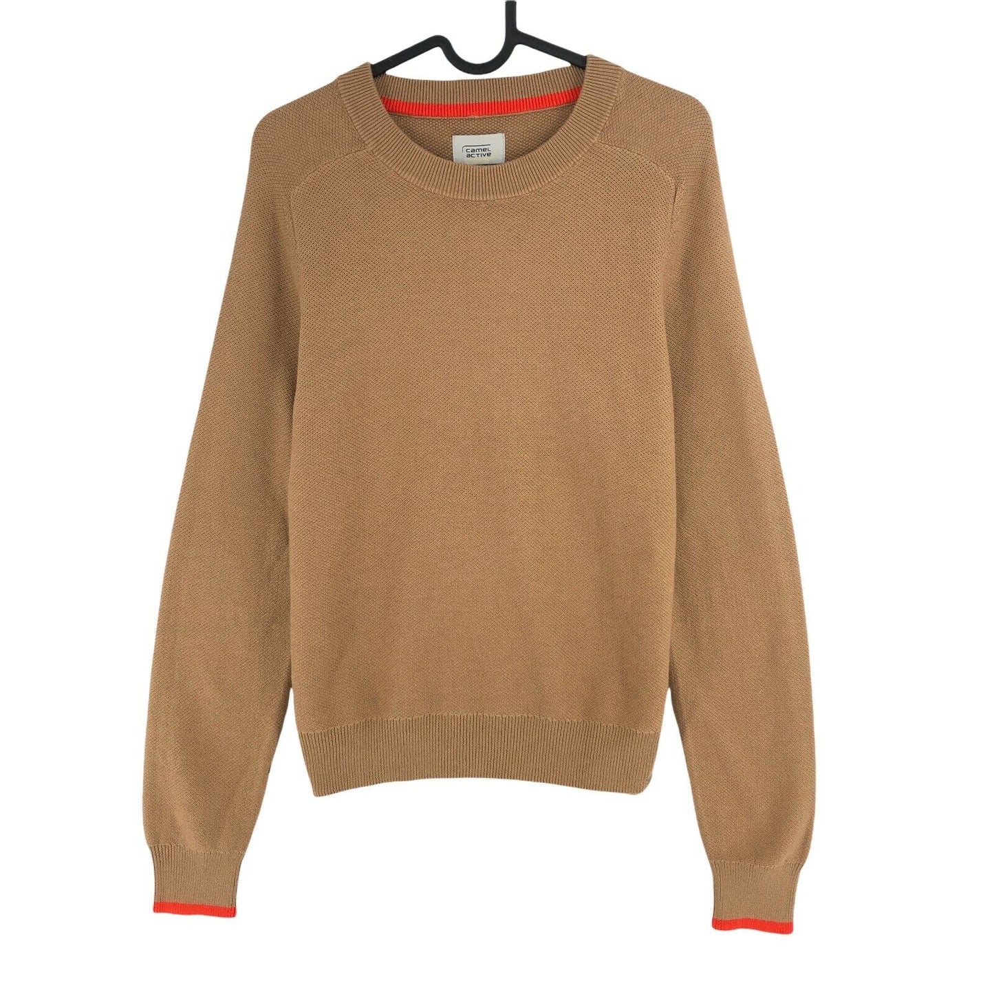 CAMEL ACTIVE Brown Crew Neck Cotton Blend Sweater Jumper Size XS