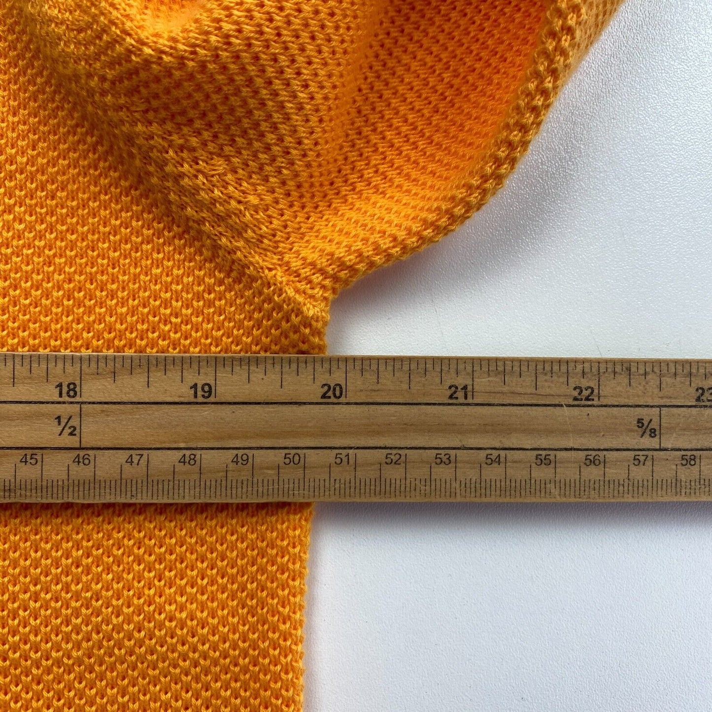 GANT Hellorange Baumwoll-Piqué Rundhalspullover Pullover Größe M