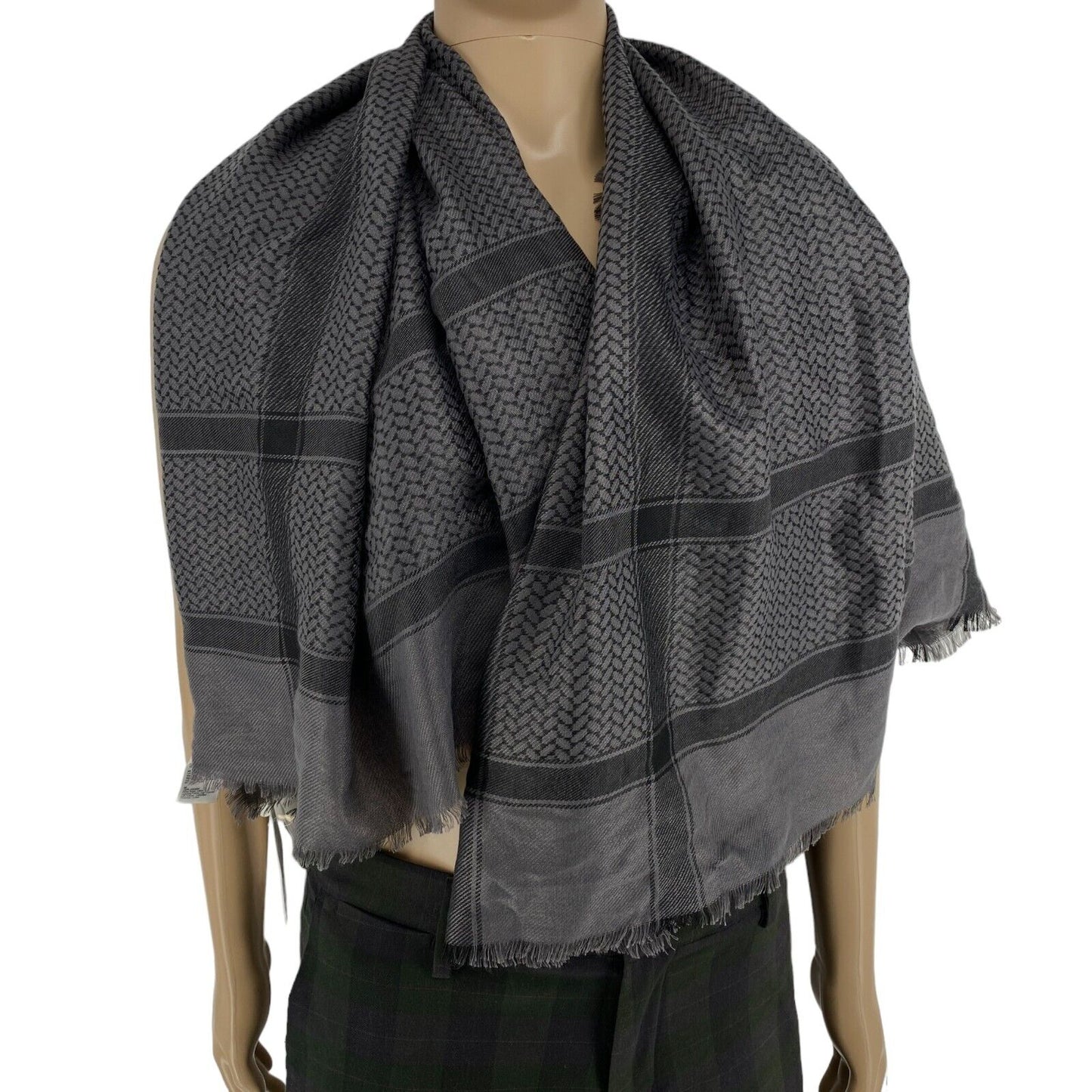 SAINT TROPEZ Dark Grey Scarf Shawl