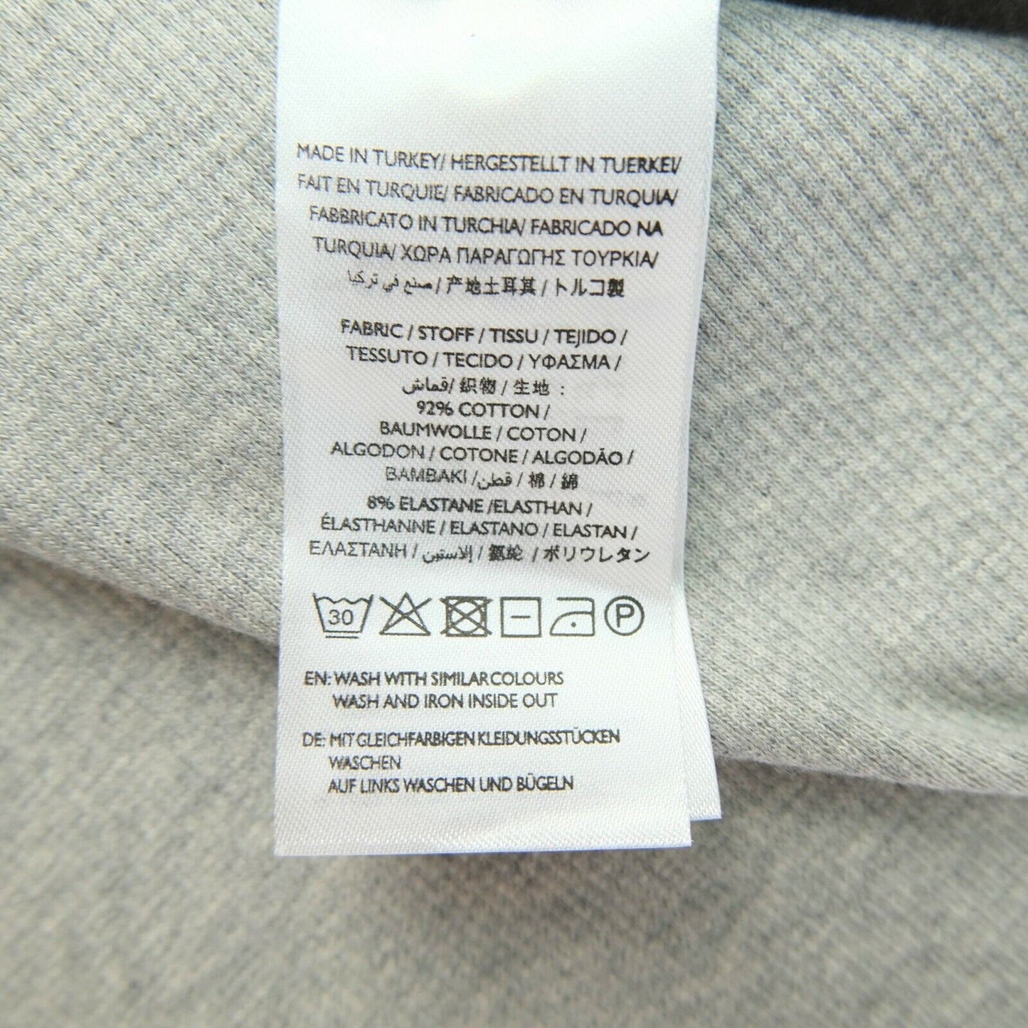 GANT T-Shirt mit merzerisiertem Henley-Ausschnitt, Grau, Größe L