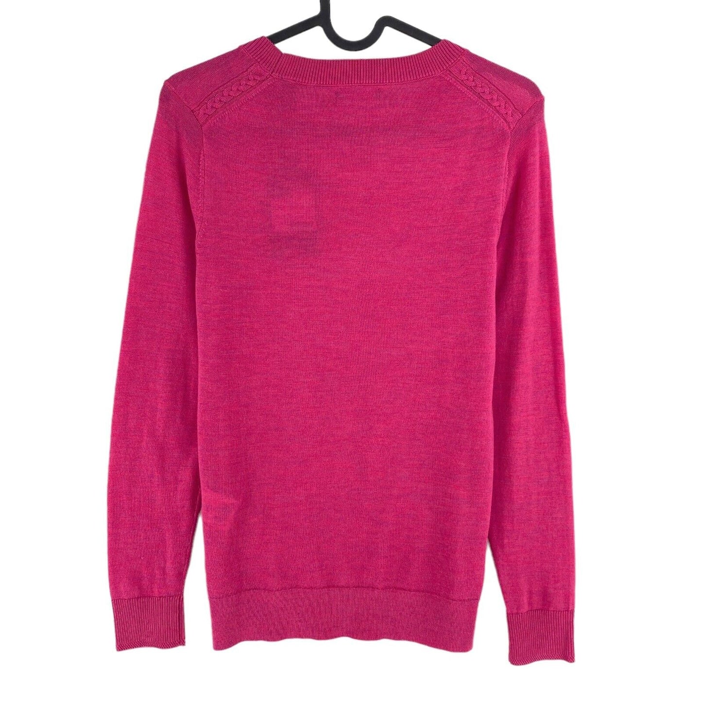 GANT Pink 100% Wool Crew Neck Sweater Jumper Size XS