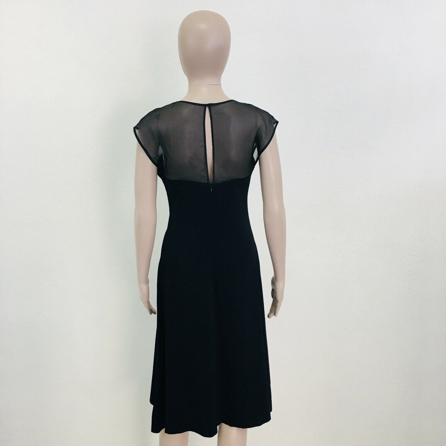 Robe de soirée sans manches noire ZARA Taille S