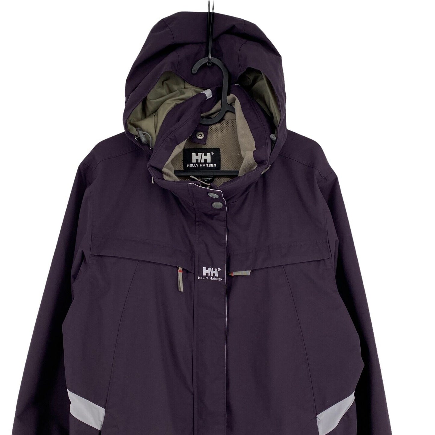 HELLY HANSEN Dark Purple Hooded Jacket Size L