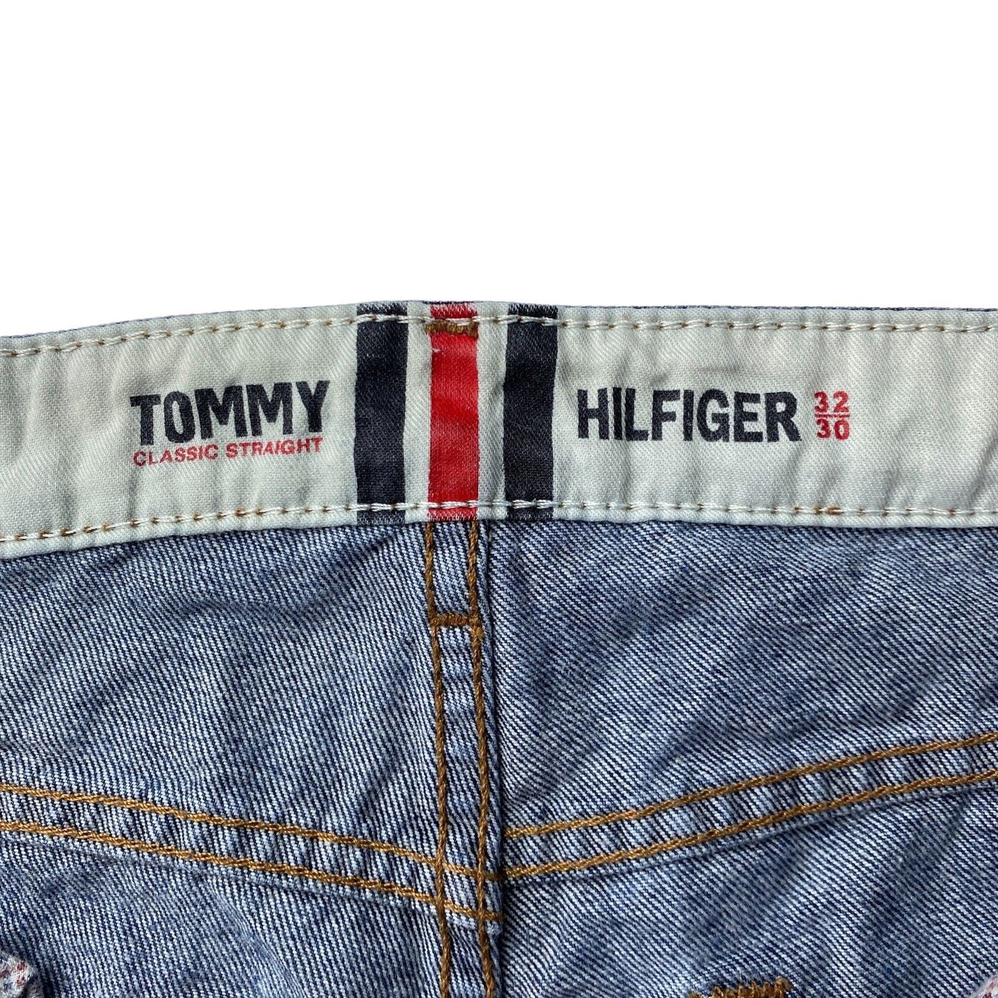 Tommy Hilfiger Blue Classic Straight Fit Jeans W32 L30