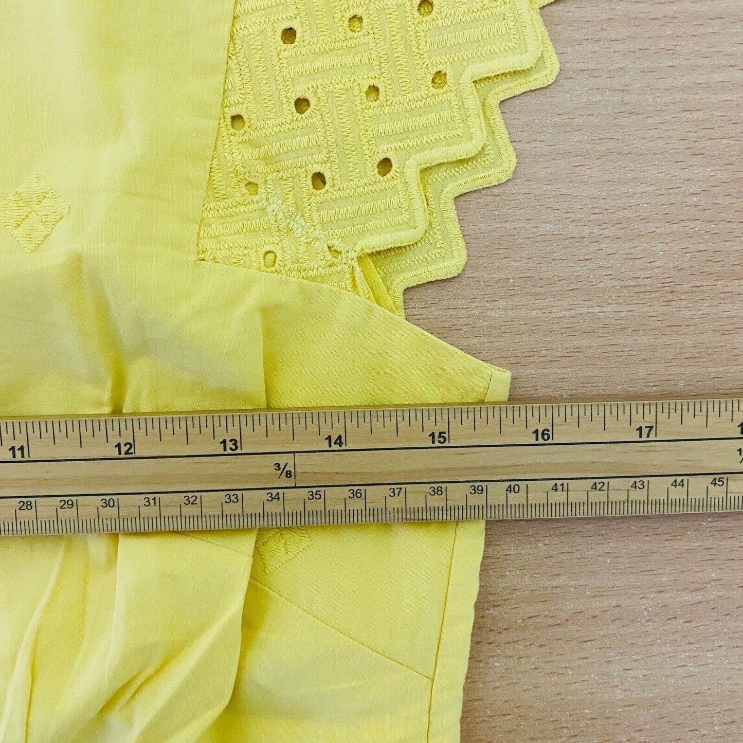 GANT Yellow Broderie Anglaise A Line Dress Size EU 34 UK 6 US 4