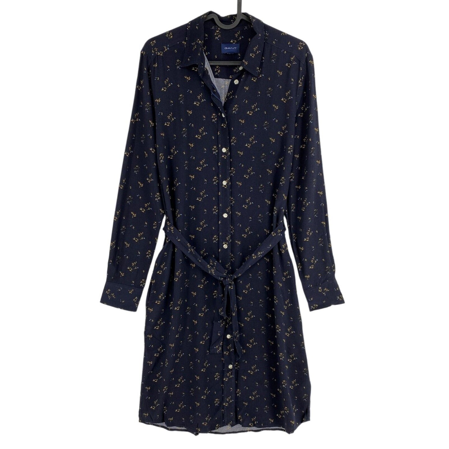 GANT Navy Blue Breezy Harvest Shirt Dress Size EU 34 UK 8 US 4