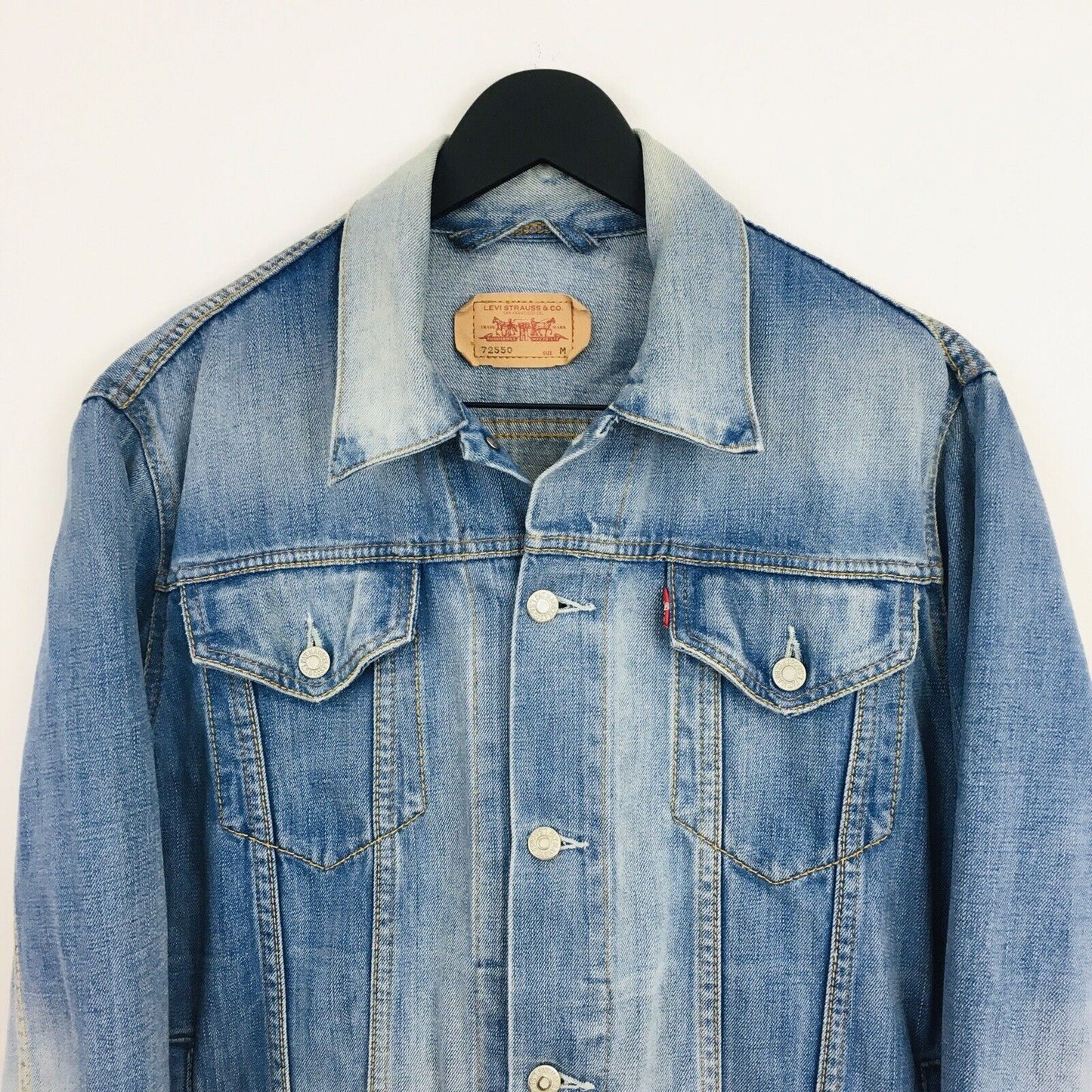 Levi’s 72550 Blue Vintage 1980s Denim Jeans Jacket Size M