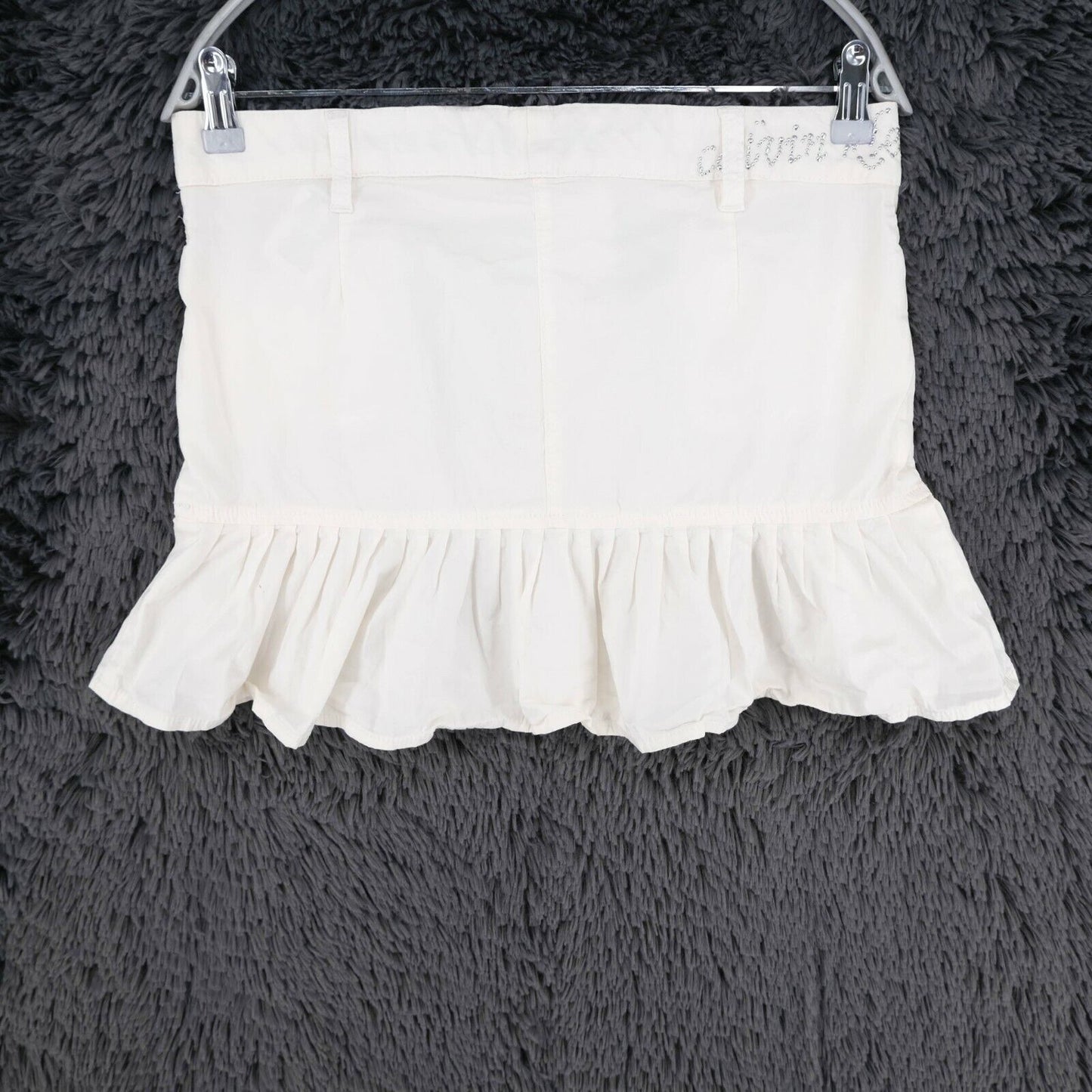 Calvin Klein Jeans White Short Pleated Skirt Size 26 27