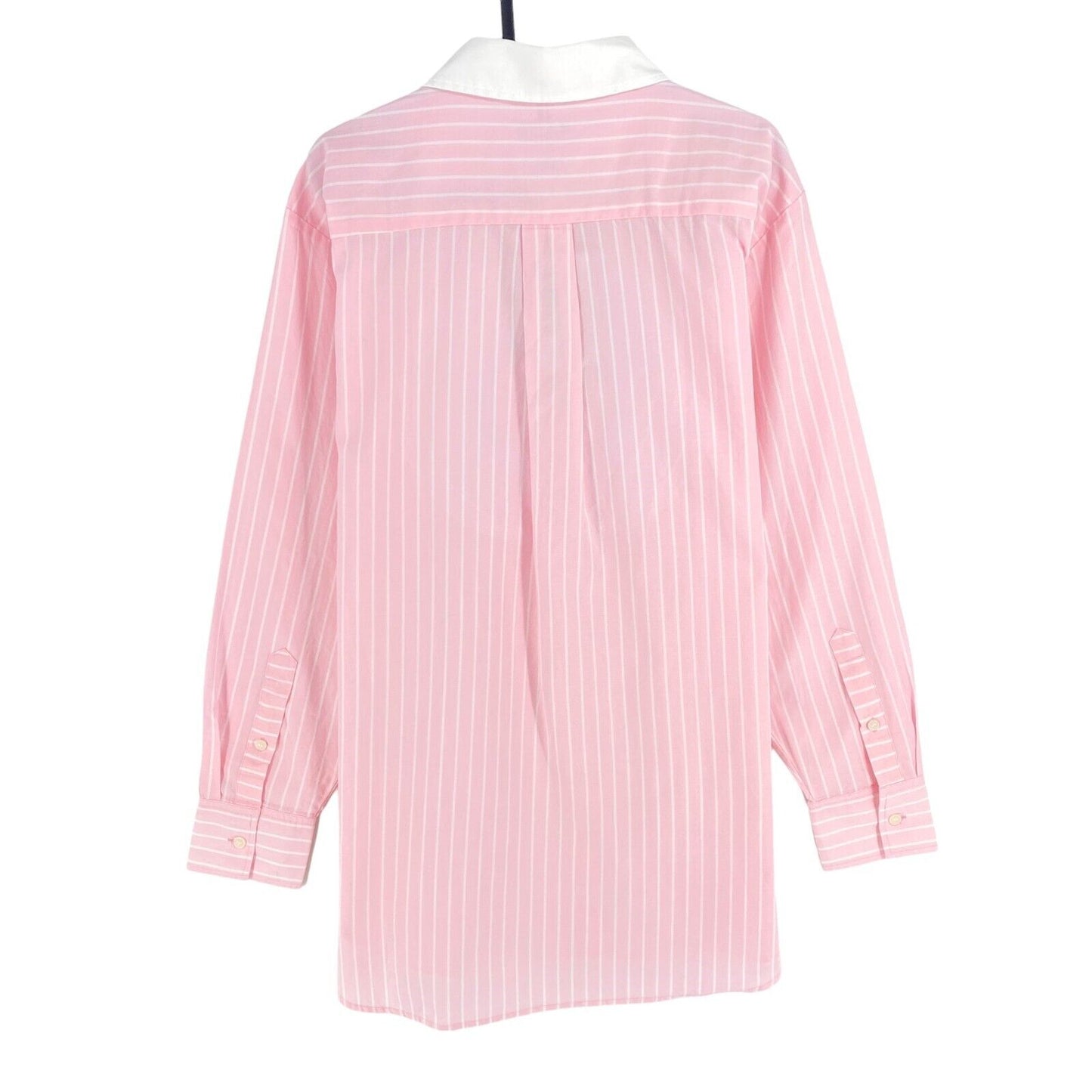 TOMMY HILFIGER Pink Stripe Oxford Oversized Shirt Size EU 36 UK 8 US 4