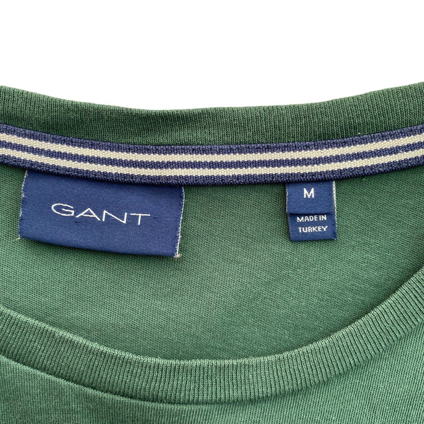 GANT T-shirt à col rond avec logo vert foncé taille M