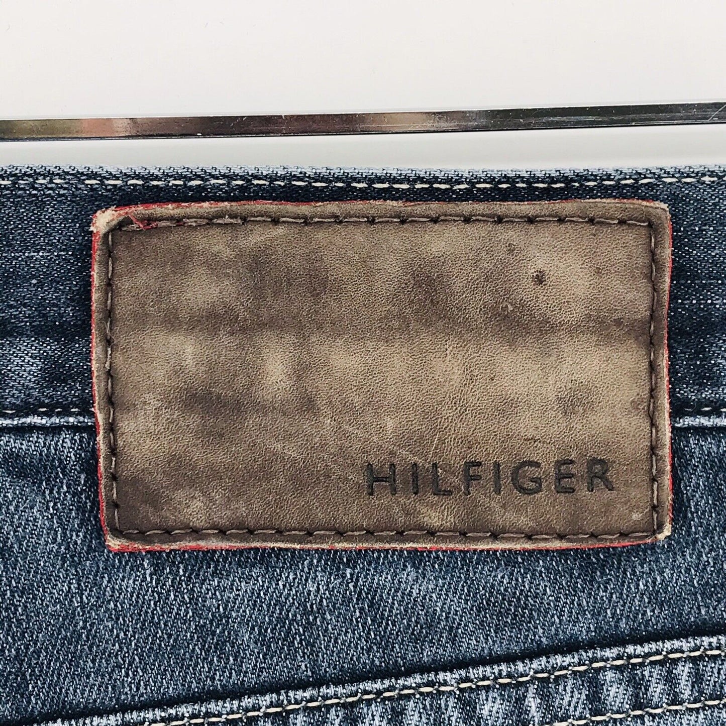 Tommy Hilfiger Dark Blue Grey Regular Straight Fit Jeans Size W31 L34