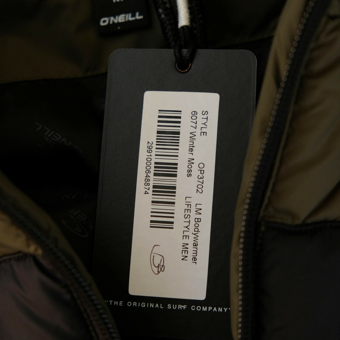 O'NEILL Olivgrün Schwarz Gepolsterte Weste Bodywarmer Jacke Größe M