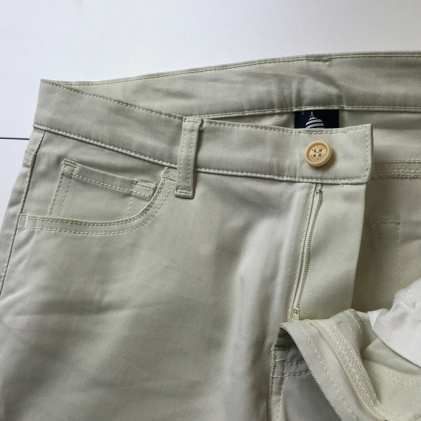 MARINA YACHTING Women Beige Regular Straight Fit Chino Trousers Size W29