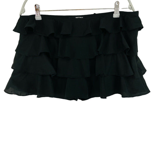 TALLY WEIJL Black Mini Skort Size EU 42 UK 14 US 12