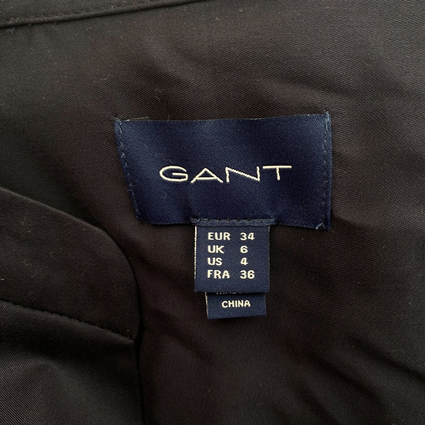 GANT Women Navy Blue Belted Fluid Dress Size EU 34 UK 6 US 4