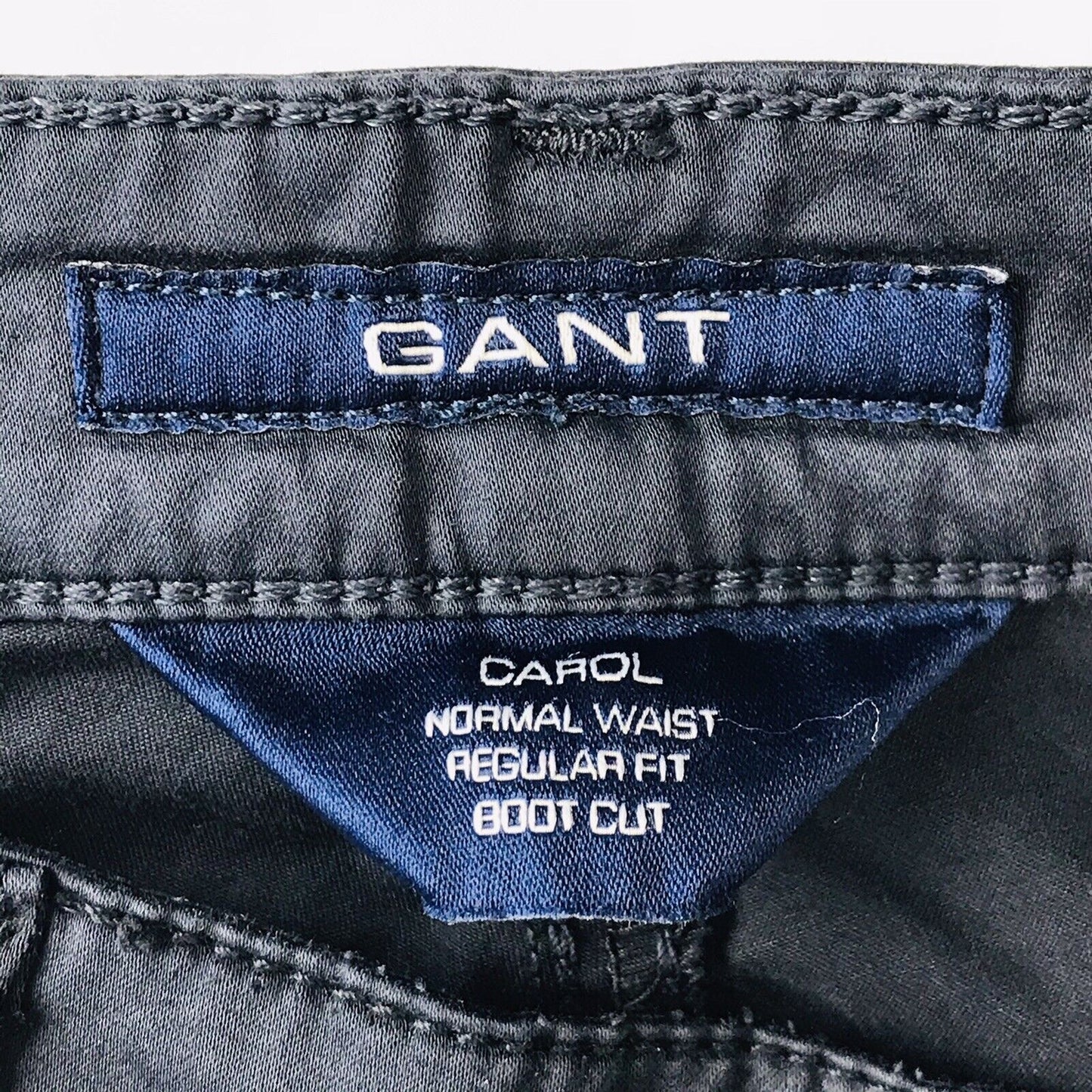 €139 GANT CAROL Women Blue Normal Waist Regular Bootcut Fit Cropped Pants W29