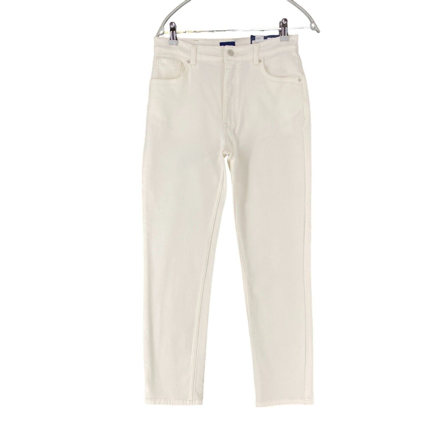 GANT Women White Slim Fit Cropped Jeans W29 L28