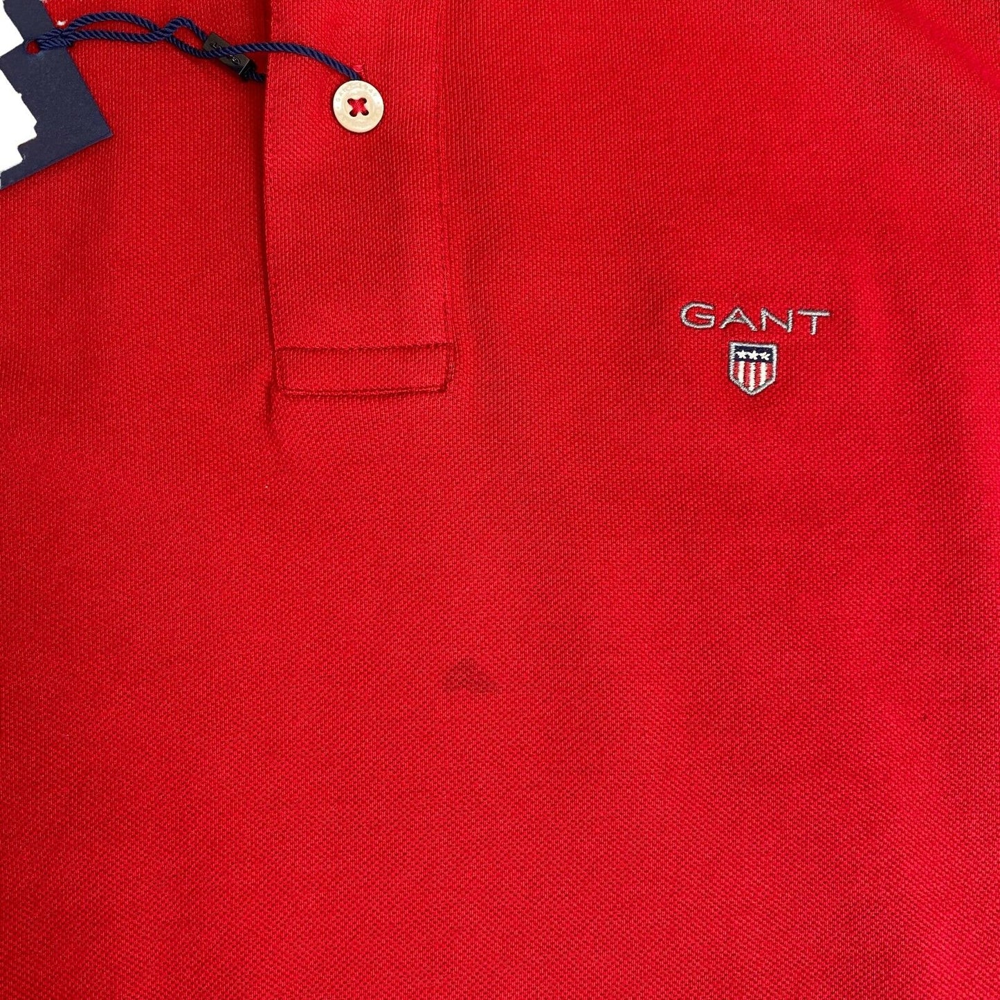 GANT Poloshirt „Rugger“ aus einfarbigem Piqué, Rot, Größe S