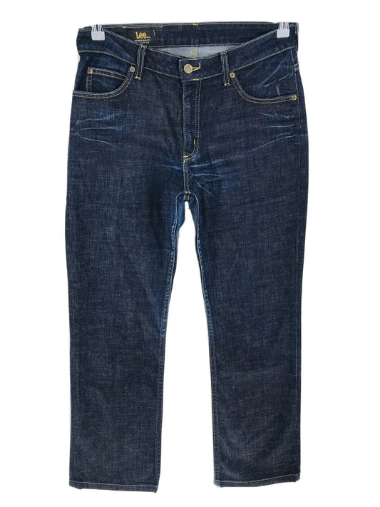 Lee CAMERON femmes bleu foncé Stretch coupe droite régulière jean W31 L30