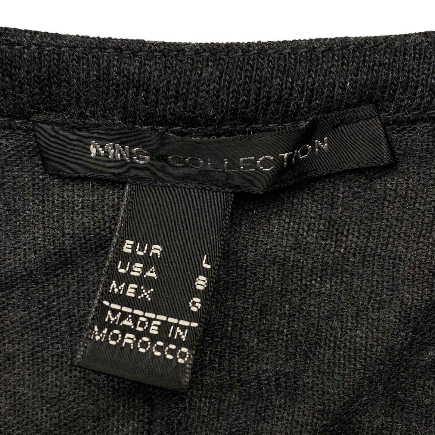 MANGO COLLECTON Jersey-Pullover mit V-Ausschnitt, Dunkelgrau, Größe L