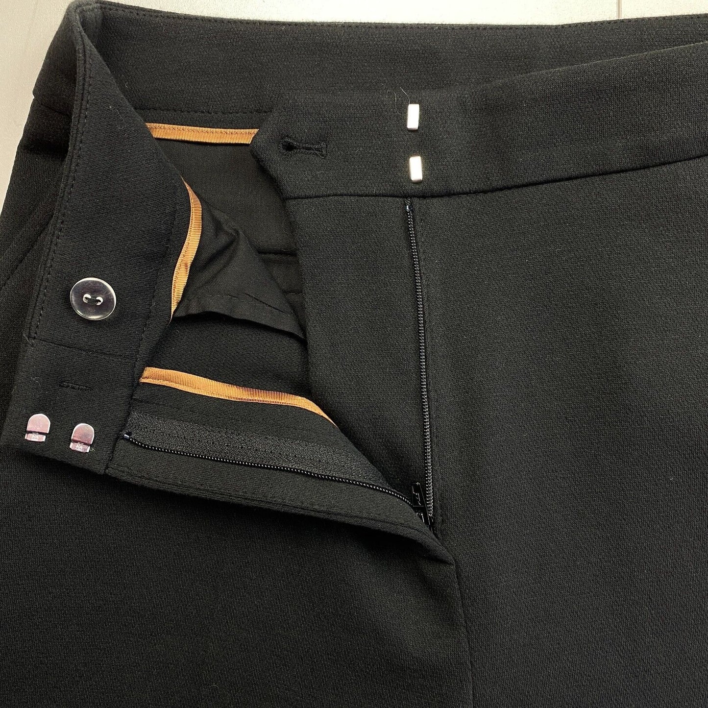 GANT Black Jersey Cigarette Pants Trousers Size EUR 38 UK 10 US 8