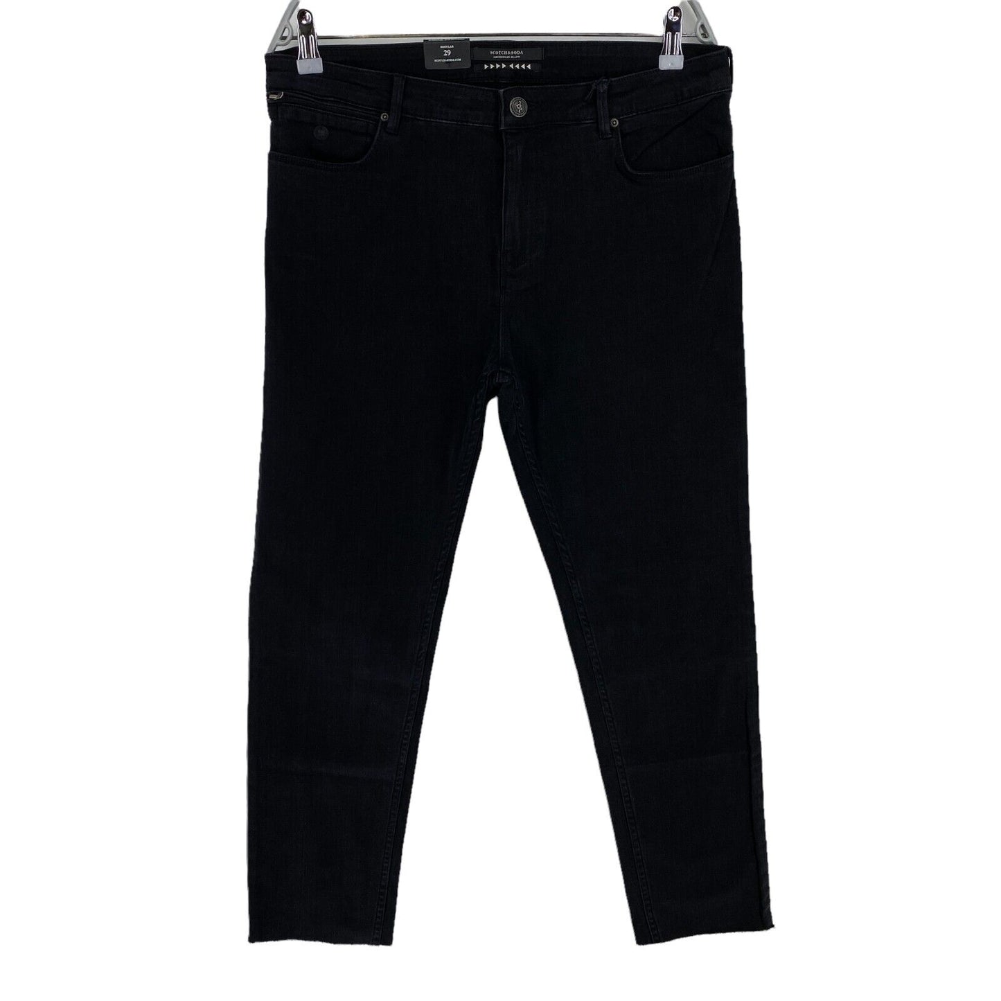 RRP €109 Scotch & Soda Black Petit Ami Slim Cropped Boyfriend Jeans Size W32