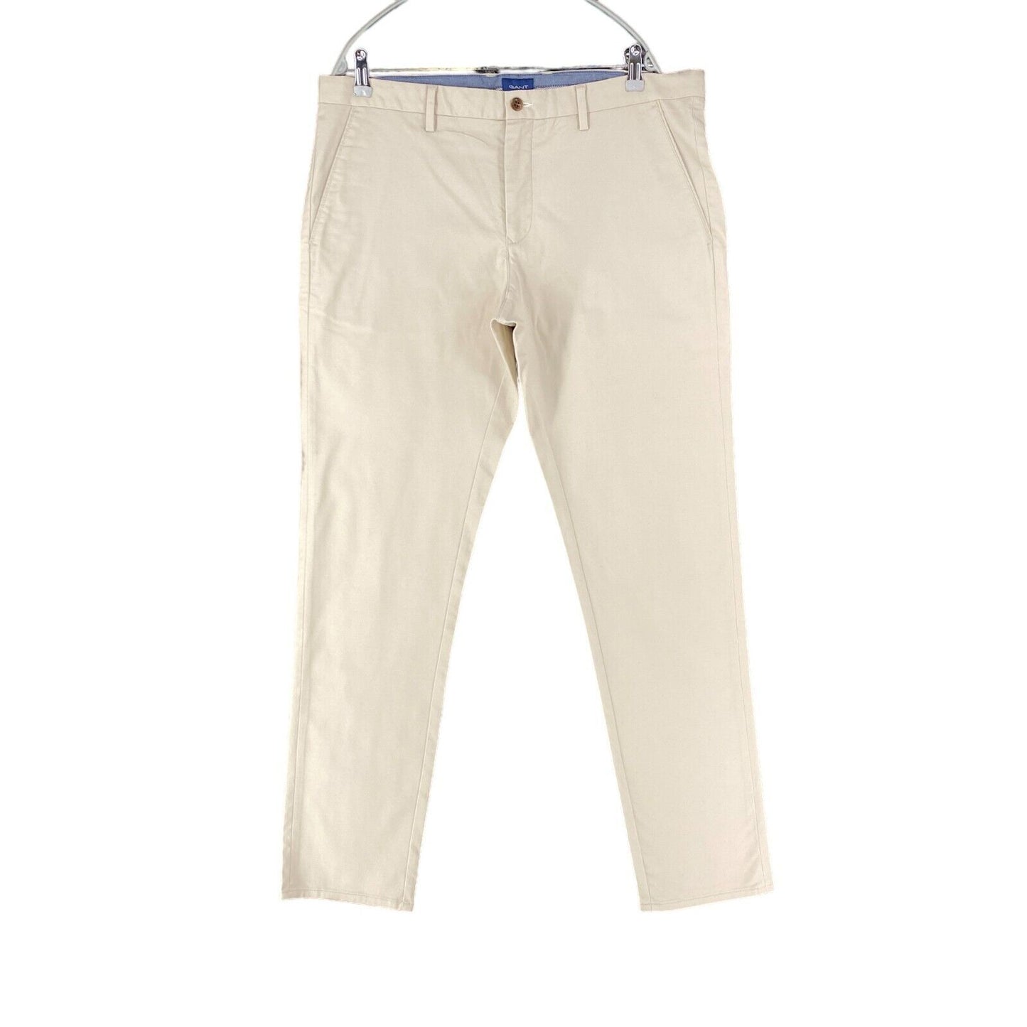 GANT HALLDEN Pantalon Chino Slim Fit Beige Clair Taille W38 L32