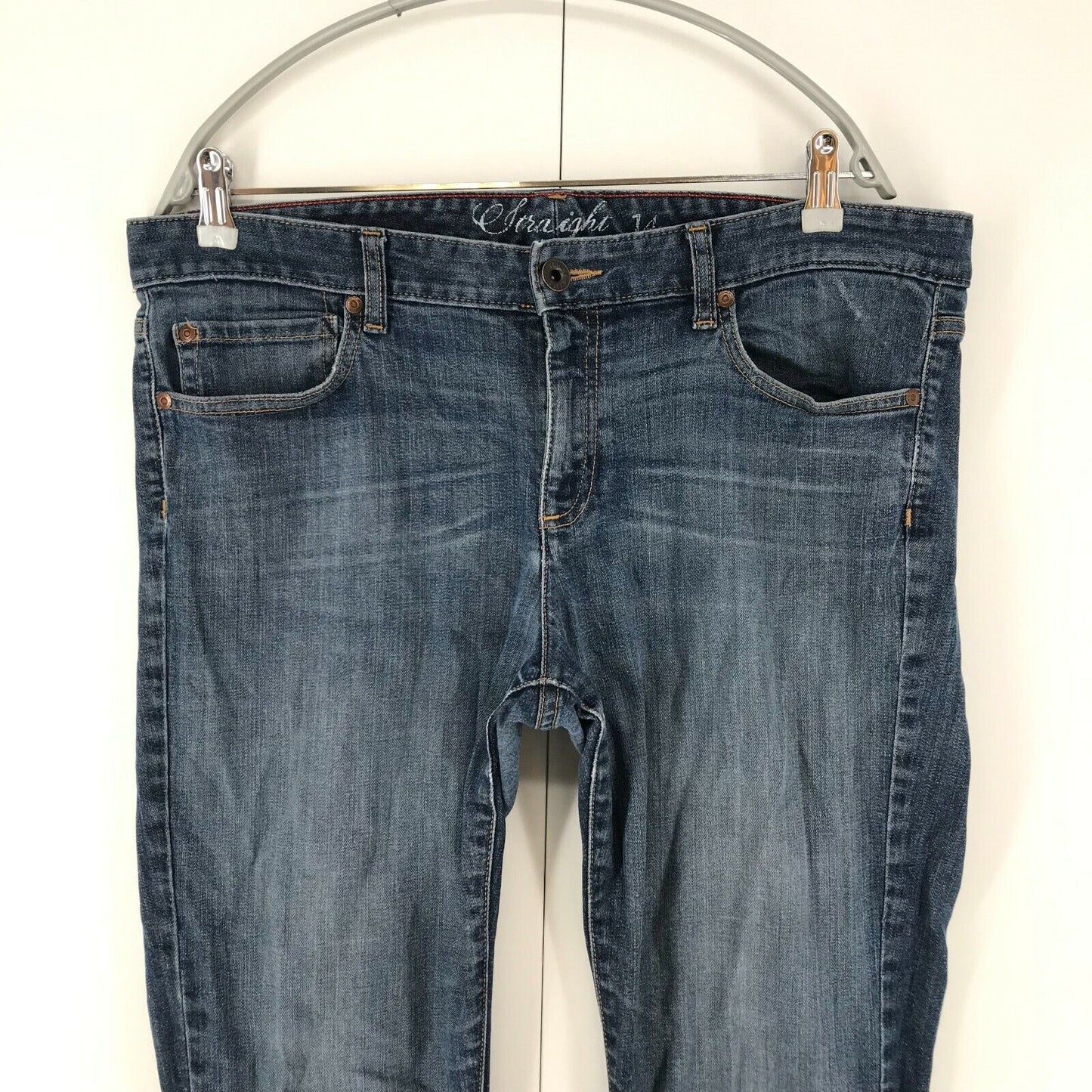 Tommy Hilfiger Women Blue Regular Straight Fit Jeans Size 14 / W36 L34